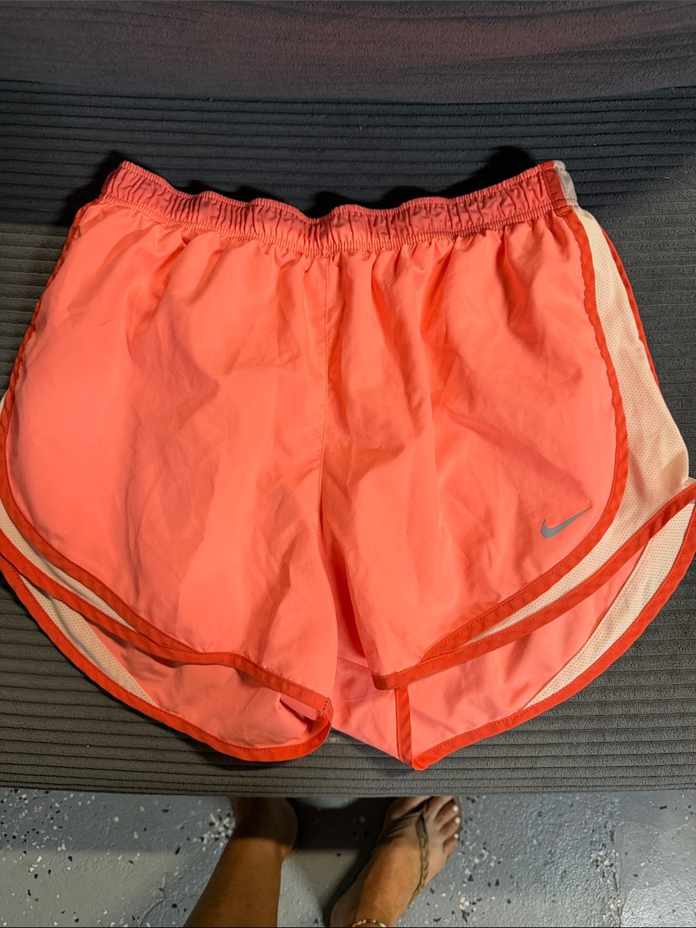 Nike Women's Coral/Pink Athletic Running Shorts